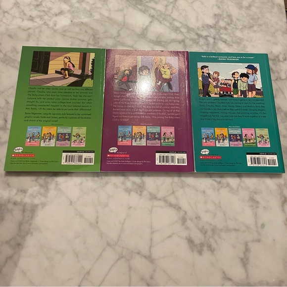 Set The Baby-Sitters Club Books 4, 5 and 6 by Gale Galligan & Raina Telgemeier - Picture 2 of 2